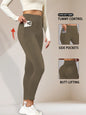 High Waisted Yoga Leggings with Pockets - Women's Super Soft Tummy Control for Workout and Everyday Comfort