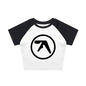 Punk Aphex Twin Print Oversize Hip Hop Women Crop Top Tee