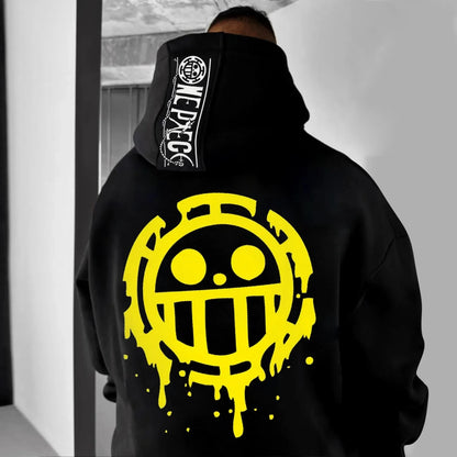 25 A best-selling men's pure cotton sweatshirt in collaboration with the Japanese anime One Piece for daily commuting and sports