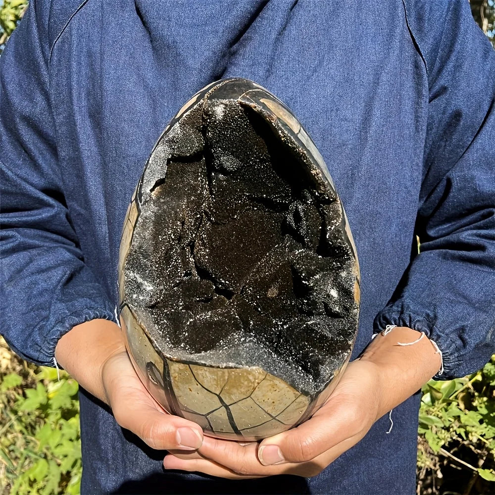 AA+ Drachensieben-Schicht-Kristallei – Schwarz-brauner Quarz mit gemischten Mineralien, mit einer rauen, strukturierten Oberfläche
