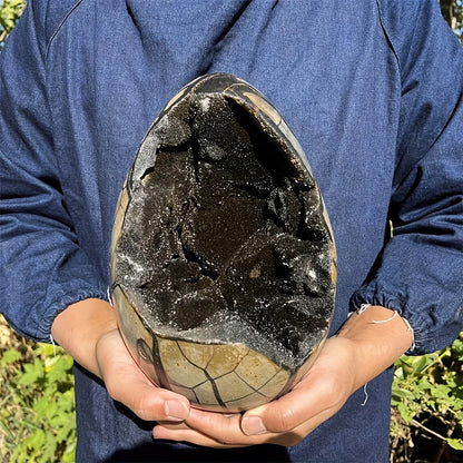 AA+ Drachensieben-Schicht-Kristallei – Schwarz-brauner Quarz mit gemischten Mineralien, mit einer rauen, strukturierten Oberfläche