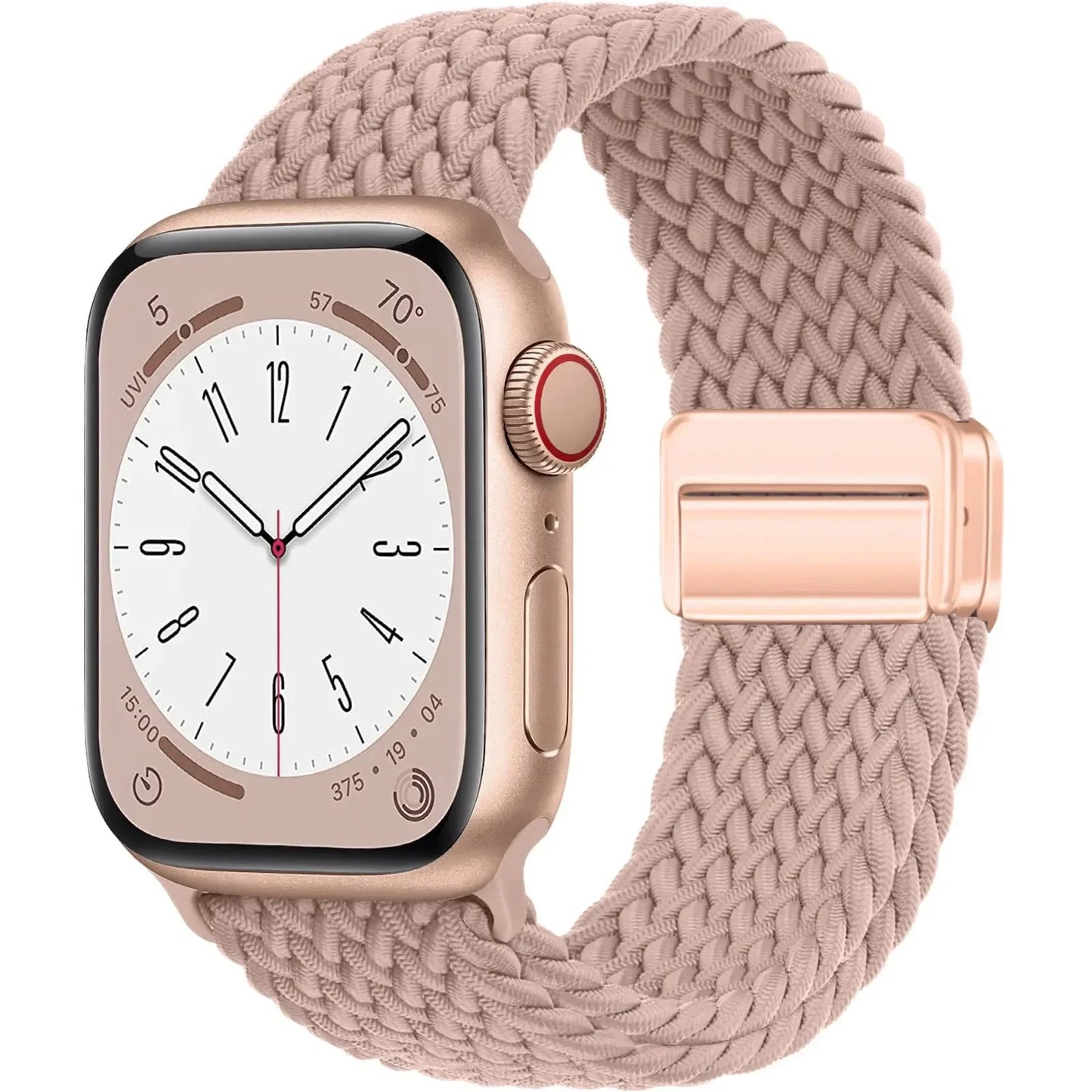 Geflochtenes Armband für Apple Watch 44mm 40mm 45mm 49mm 41mm 38mm Schnallenarmband iWatch Series SE 7 3 6 8 9 Ultra 2 Magnetisches Armband