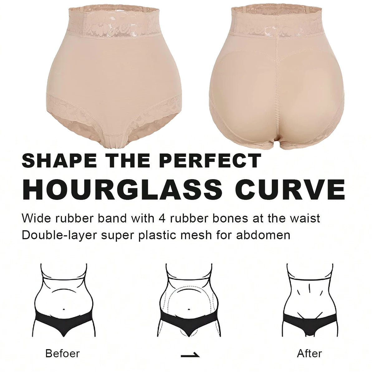 Fajas Colombianas Tummy Control Butt Lifter Body Shapewear Women Slimming Waist Trainer Girdle
