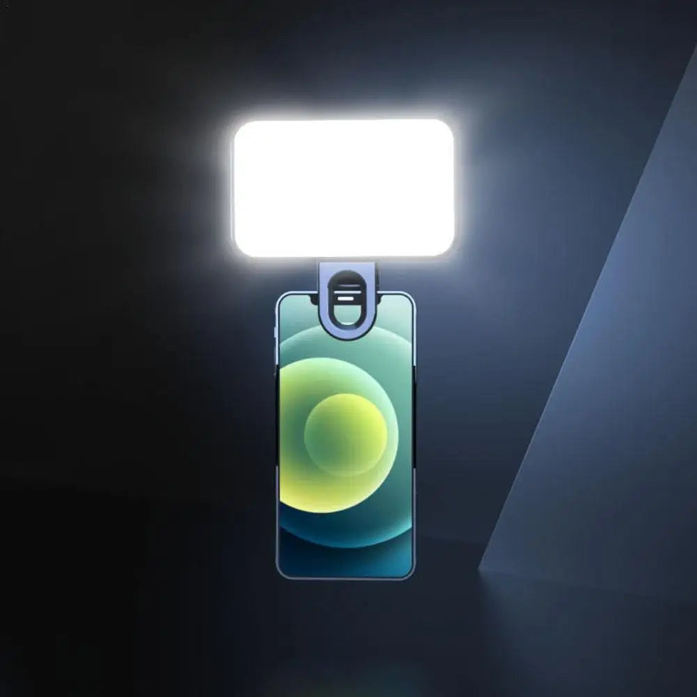 LED Selfie-Licht für iPhone, iPad, Handy, Laptop, Clip-Blitz, Füll-Video, Foto-Ringlicht, Fotolampe