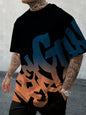 2025 Neuer Sommer personalisierter Buchstaben-Print Bequemes und atmungsaktives Rundhals-T-Shirt Outdoor High Street Top
