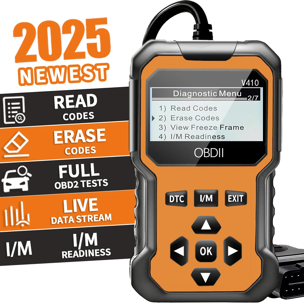 Auto-OBD2-Scanner Diagnosegerät Fehlercode-Leser Motorfehlercode-Leser-Scanner kann alle OBD-II-Protokoll-Autos ab 1996 diagnostizieren