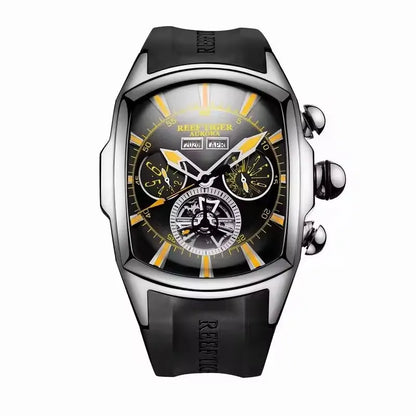 Reef Tiger Tourbillon Automatic Watch – Wine Barrel