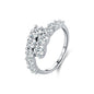 MODIAN 925 Sterling Silver Classic Luxury Round CZ Eternity Band Rings For Women Wedding Engagement Statement Jewelry Gift