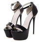 Aneikeh 16CM Platform High Heels Sandals Big Size 41-46