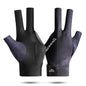 Offene Finger Billardhandschuhe Atmungsaktives Polyester Snooker-Poolhandschuhe Verstellbarer Klettverschluss Glatt Weich Leicht Amateurtraining