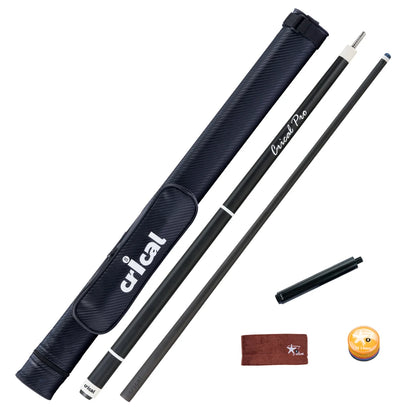 Crical Carbon Fiber Pool Cue Stick Carbon fiber Billiard Cue Stick Kit  low deflection 3/8*8 joint with billar Cases