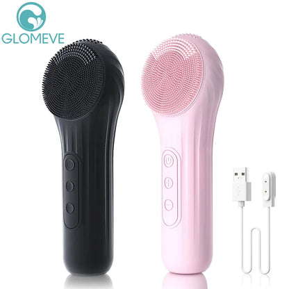 Sonic Wasserdichte Gesichtsreinigungsbürste Wiederaufladbarer Scrubber Exfoliierender Vibrations-Tiefenreinigungs-Gesichtsreiniger Hautpflegewerkzeug