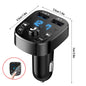 Car Fm Transmitter Bluetooth 5.0 Aux Handsfree Wireless Car Kit Dual Usb Car Charger Auto Radio Fm Modulator Mp3 Player Adapter
