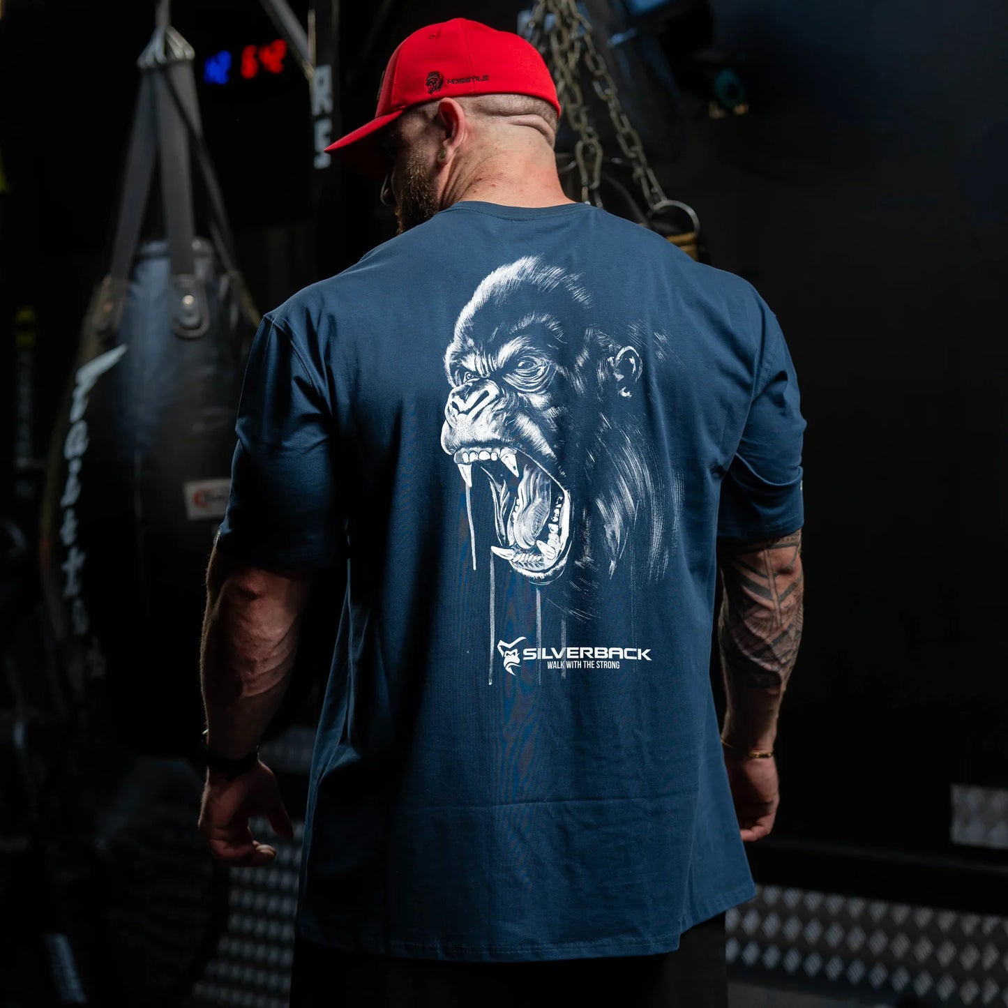 SILVERBACK Men's Oversized Cotton Gym Wear Tee-Shirt