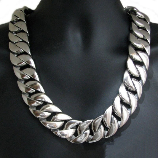 24/32mm Cuban Miami Link Chain 316L Steel Men