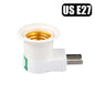 Direct Plug-in Rotary Lamp Head E27 Socket Lamp Converter with Switch EU US Plug Lamp Holder LED Table Lamp Led Base Lamp Base ﻿