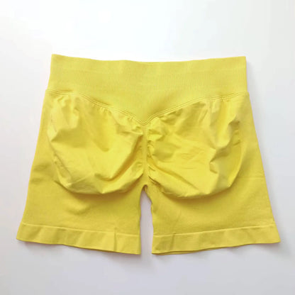 Women's 4.5" Biker Shorts | Scrunch Butt Seamless Yoga Gym Leggings