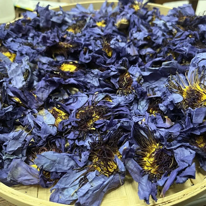 Premium Dried Blue Lotus – Egyptian Water Lily Flowers