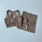 Women's Seamless Yoga Set | Sexy Sport Bra & High Waist Shorts
