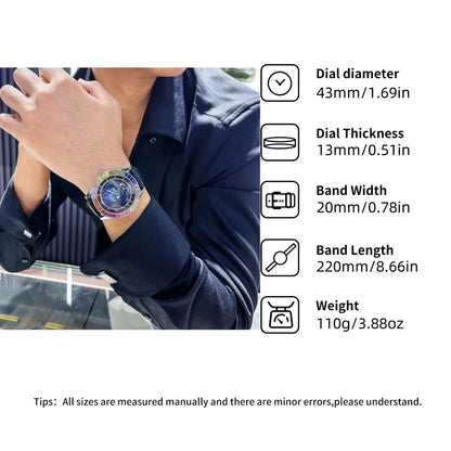 Luxury Sapphire Men's Automatic Mechanical Watch