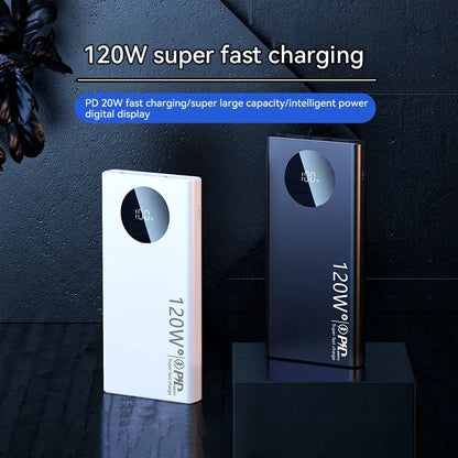 80000mAh Powerbank mit hoher Kapazität, 120W Super-Schnelllade-Powerbank, tragbares Akku-Ladegerät für iPhone Samsung Huawei Xiaomi