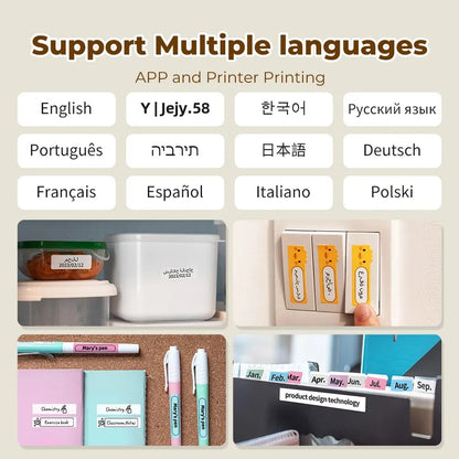 Phomemo Q30 Etikettendrucker Mini Drucker Taschen-Thermoetikettendrucker Kabelloser Aufkleber Drucker Tragbarer Taschenetikettendrucker Verschiedenes Etikettenpapier