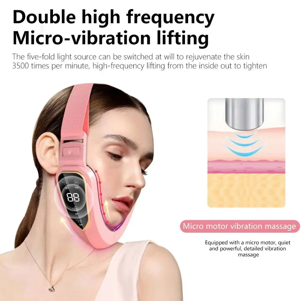 LED Facial Lifting Massager | V-Face Vibration Device