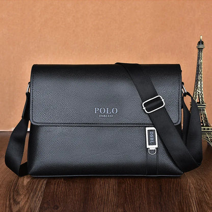 Business Men Leather Shoulder Bag Boy Crossbody Designer Luxury Briefcase Messenger Bags Male Christmas Gift Men's Handbags