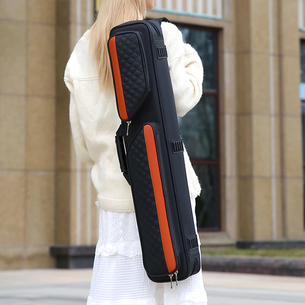 1/2 Portable Pool Cue Case Snooker Pool Cue Bag Oxford Cloth Lightweight Soft Billiard Cue Stick Storage Pouch Sport Accessories