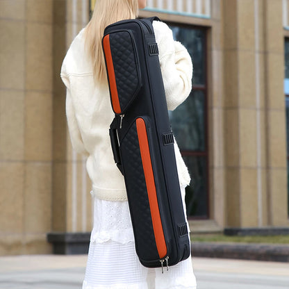 1/2 Portable Pool Cue Case Snooker Pool Cue Bag Oxford Cloth Lightweight Soft Billiard Cue Stick Storage Pouch Sport Accessories