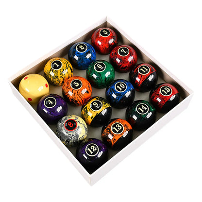 16pc Resin Pool Table Ball Set 2.25" – Complete Billiard