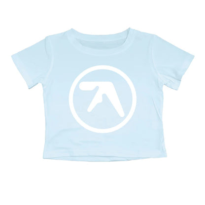 Punk Aphex Twin Print Oversize Hip Hop Women Crop Top Tee