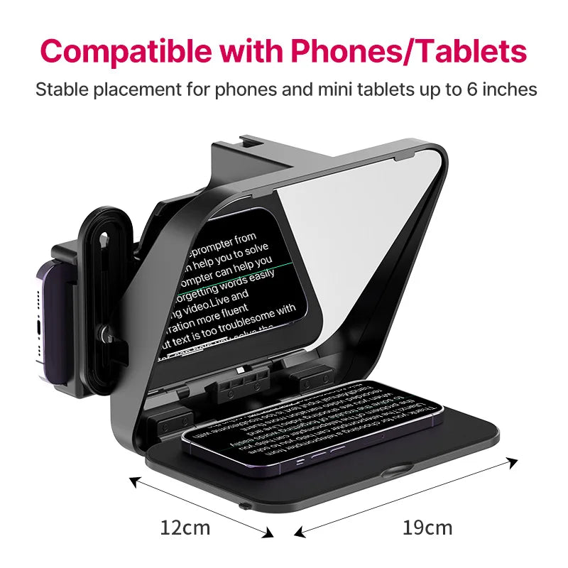 Ulanzi RT02 Universal Teleprompter for Camera & Phone