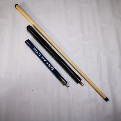 13.5mm Maple Wood Blue Color 3-Piece Pounch Break Jump Pool Billiard Cue Stick