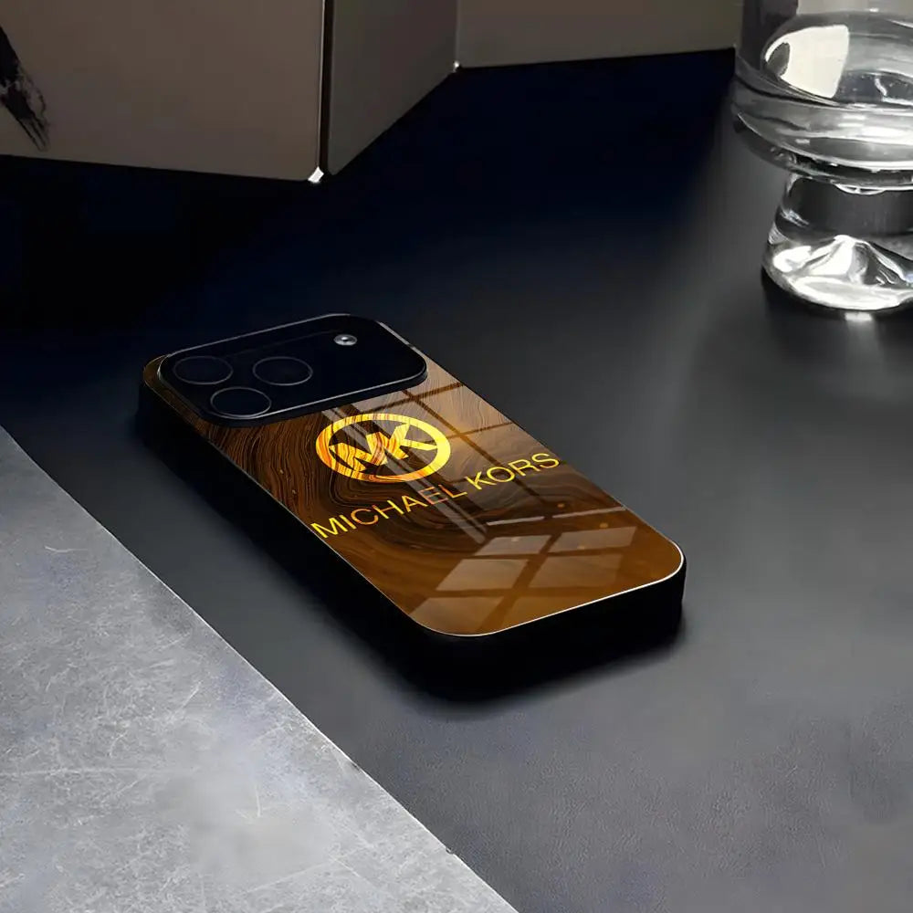 MINISO-Frauen Luxus Gehärtetes KORS-M Handyhüllen-Glas Für IPhone17 Air 16 15 17 14 Pro Max 13 12 11 X XS XR Plus Für Samsung S 25