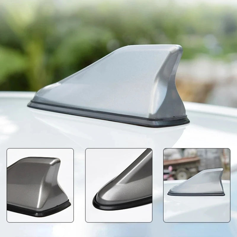 Carbon Fiber Shark Fin Car Roof Antenna - AM FM Signal