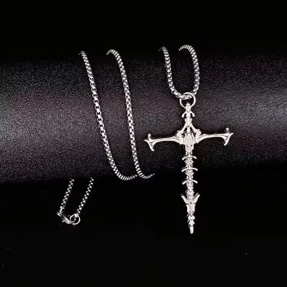 European And American Fashion Personality Retro Gothic Cross Necklace For Men And Women Street Hip-Hop Trendsetters Versatile Pe