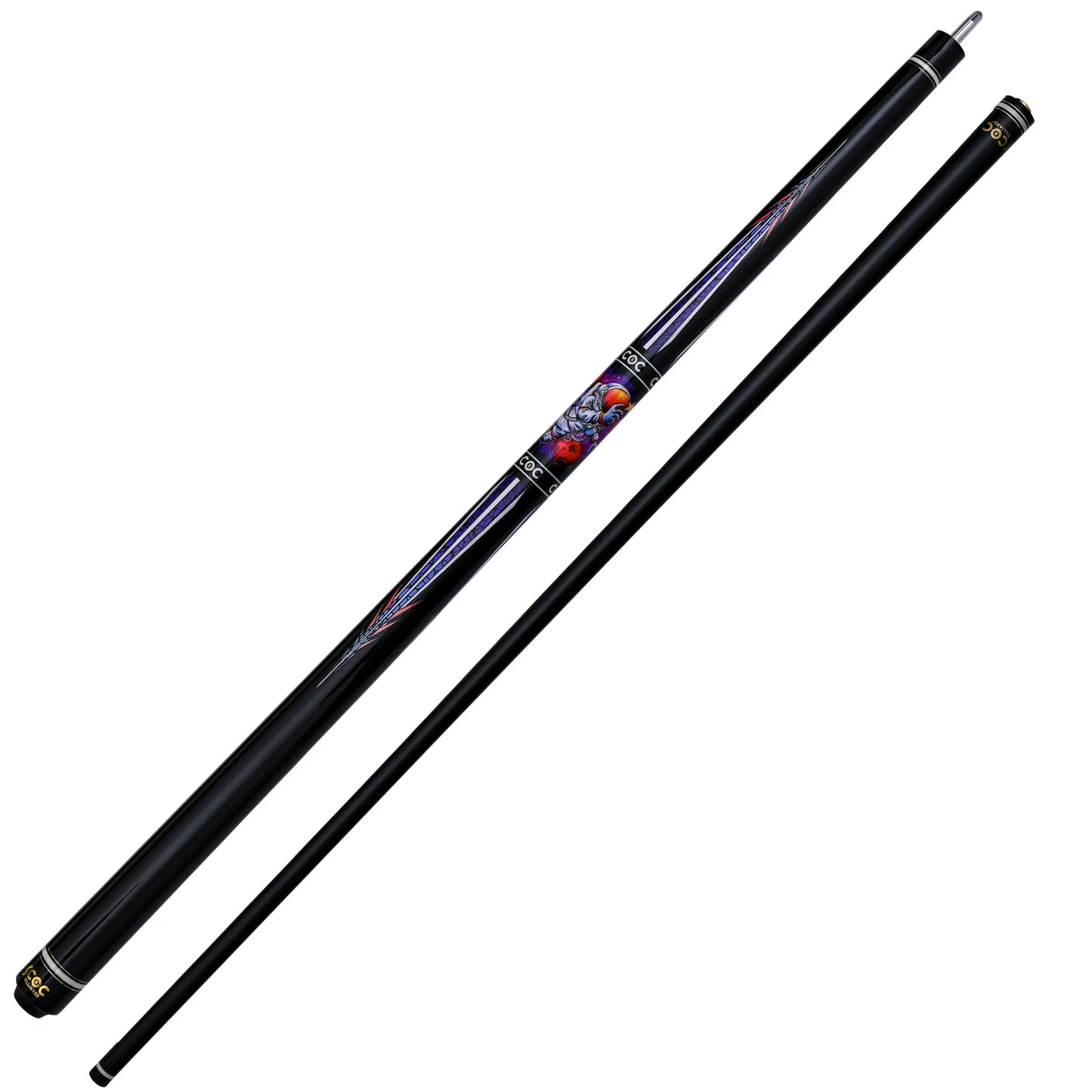 Low Deflection 12.5mm Professional Carbon Composite Pool Cue - Multi-Layer Tip & Stainless Steel Joint | High Performance cue