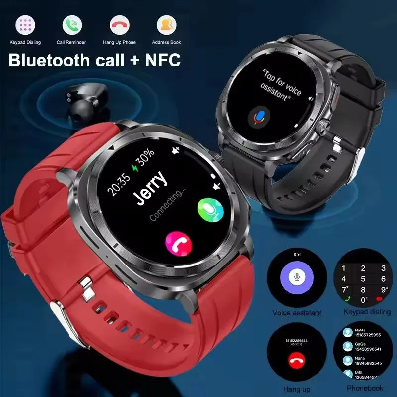 2025New Nursing Grade Air Pump Airbag Accurate Measure ECG Blood oxygen SmartWatches Men Blood Pressure Fitness Sport SmartWatch
