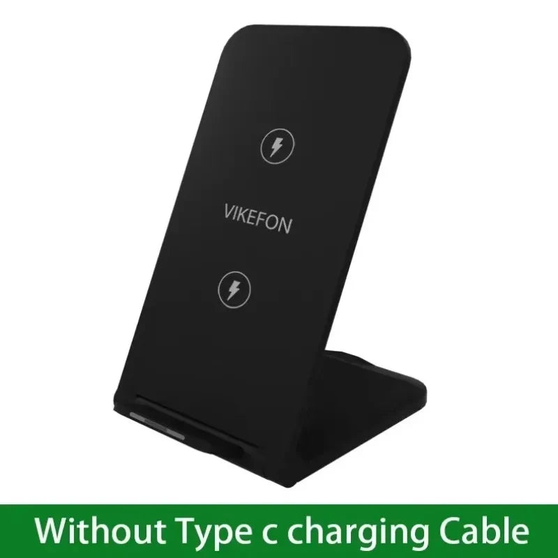 65W Wireless Charger Station Earphone Phone Fast Charging Charger Holder For iPhone 16 15 14 13 Pro Max Samsung S24 S23 Xiaomi