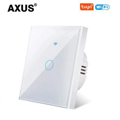 AXUS EU WLAN Smarte Lichtschalter Touch-Schalter RF433 Kein Neutralleiter Smart Home Life Tuya App Steuerung Unterstützt Alexa Google Home