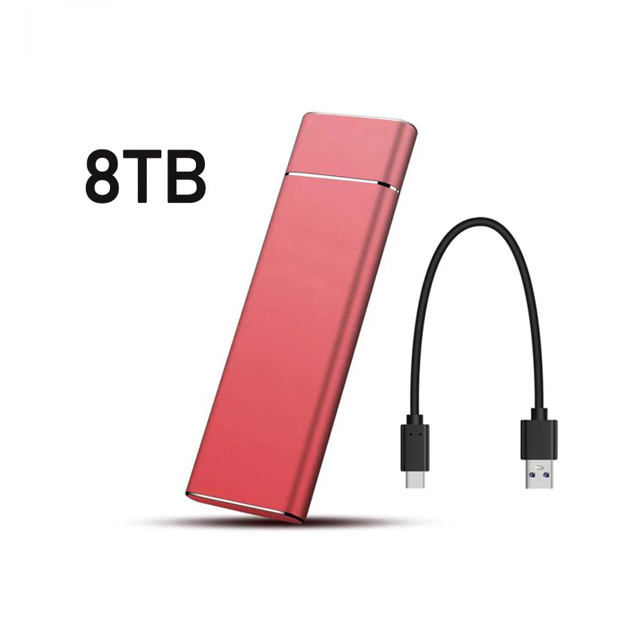 External 2TB/20TB/30TB Ssd High-Speed Solid State Drive Type-C/USB 3.1 Interface Portable Hard Disk for PC Laptop MAC