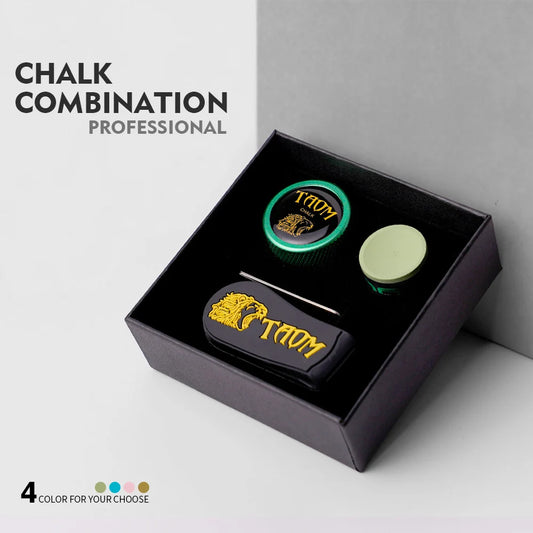 TAOM Kreide V10/Pyro/Soft Round Chalk Billardkreide-Etui Professioneller Pool Snooker Kreidehalter Billardzubehör