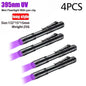UV Flashlight 395nm Ultraviolet Torch With Pen Clip Portable AAA Batteries Used Violet Light Pet Urine Scorpion Detector UV Lamp