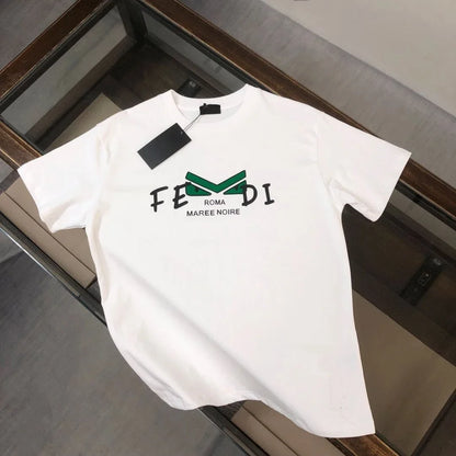 2026 Oversized New Trendy Little Monster Eyes Cotton Round Neck Short Sleeve Men's and Women's Letter Printed Couple T-shirt Top