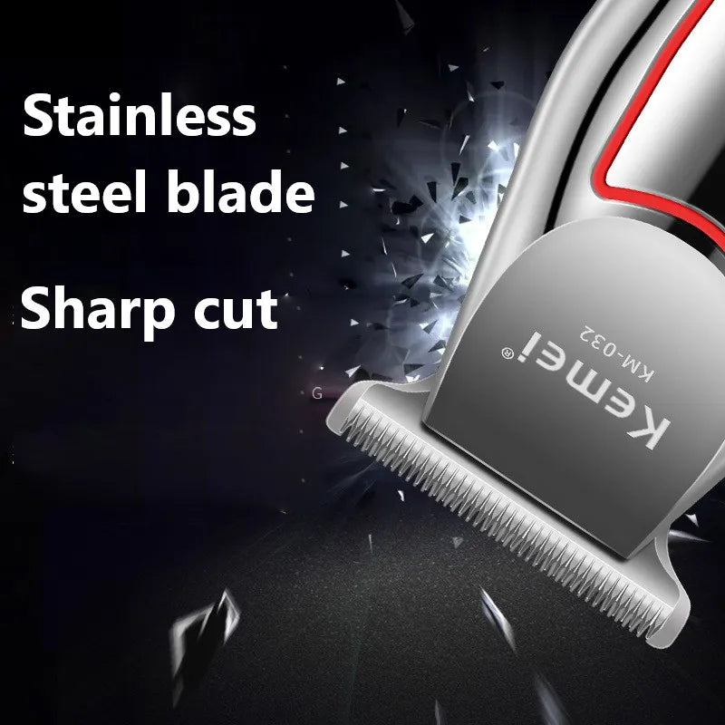 Kemei Professional Haartrimmer Elektrischer Bartschneider für Herren Haarschneidemaschine Haarschneider Haarschneideset KM-032