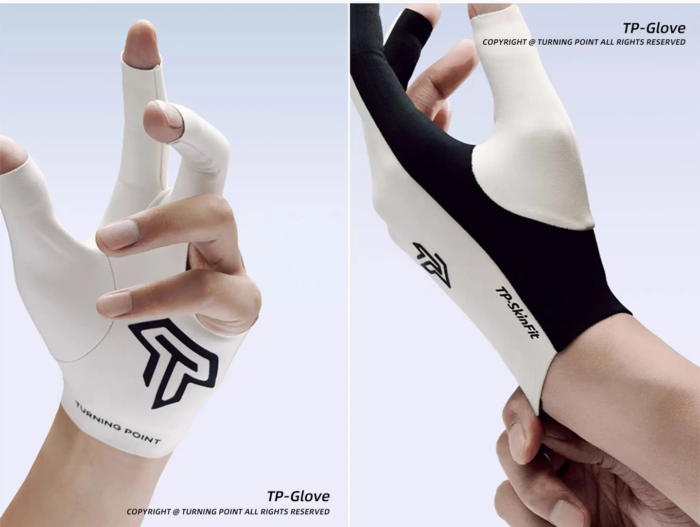 TP Billiard gloves with fingerless high-end professional Pool gloves three-finger gloves for billiard accessories
