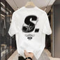 Men's Cotton Print T-Shirt Loose Fit Pullover T-Shirt Men's