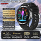 EKG-PPG-Smartwatch für Herren – Blutdruck-, Blutfett- und Harnsäuremonitor mit Bluetooth-Anruffunktion
