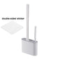 Wall Hanging Silicone Toilet Brush with Holder